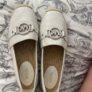 Michael Kors Cream Espadrille Flats